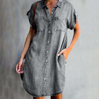 Rina - Chic Denim Dress