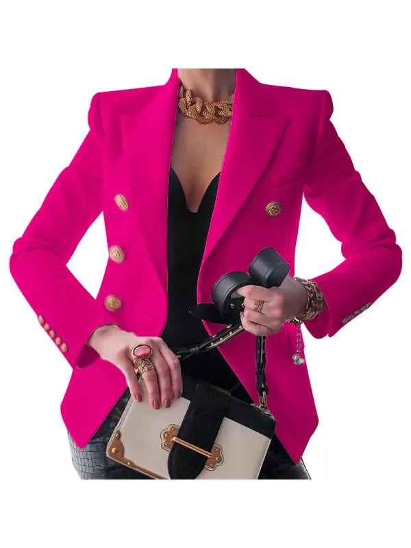 Chic Blazer Featuring Button Details