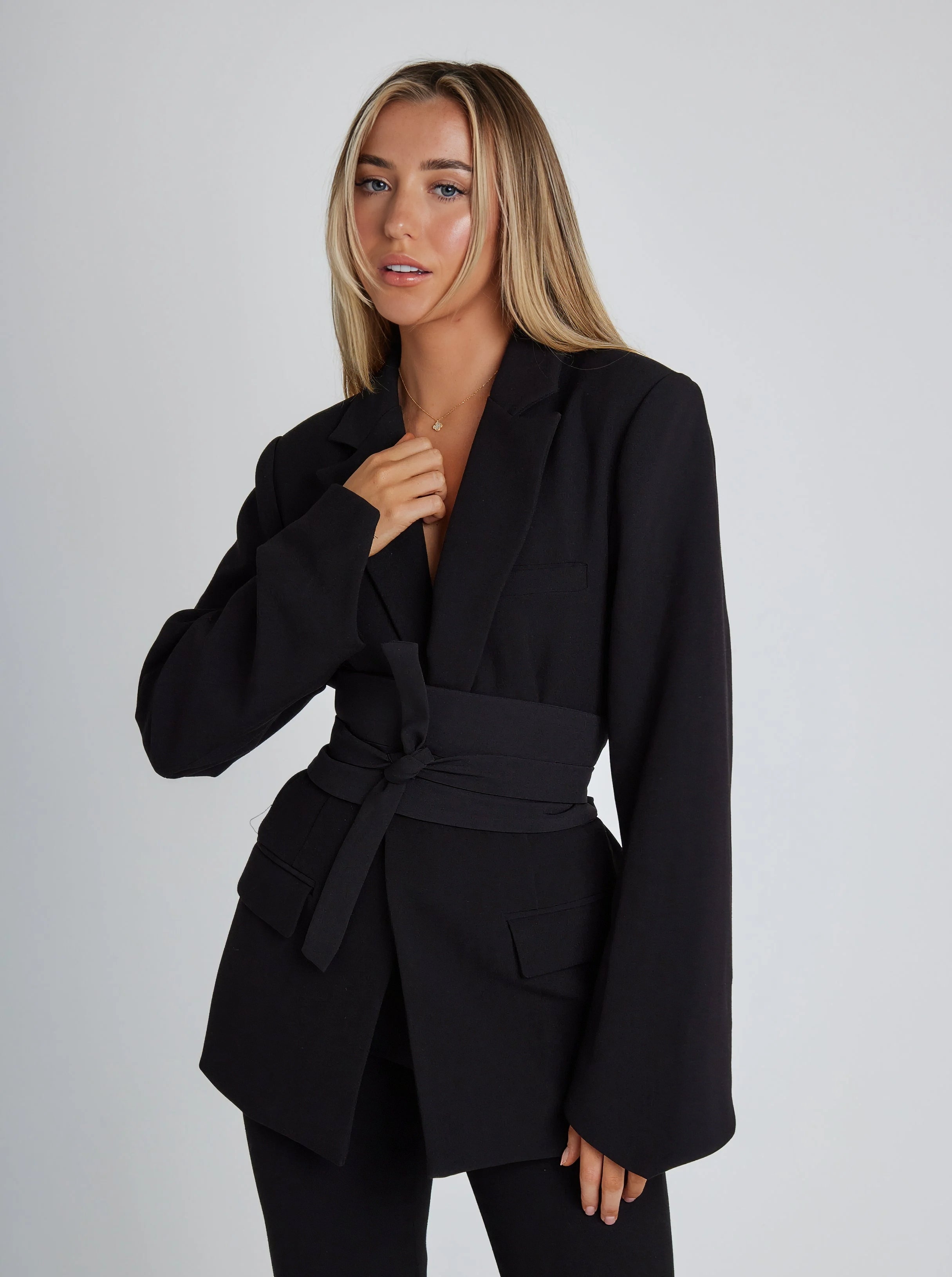 Belted Waist Blazer