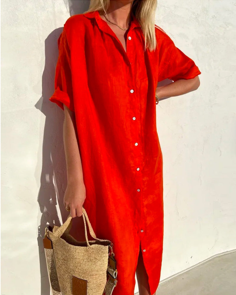 Classic Cotton Shirt Dress
