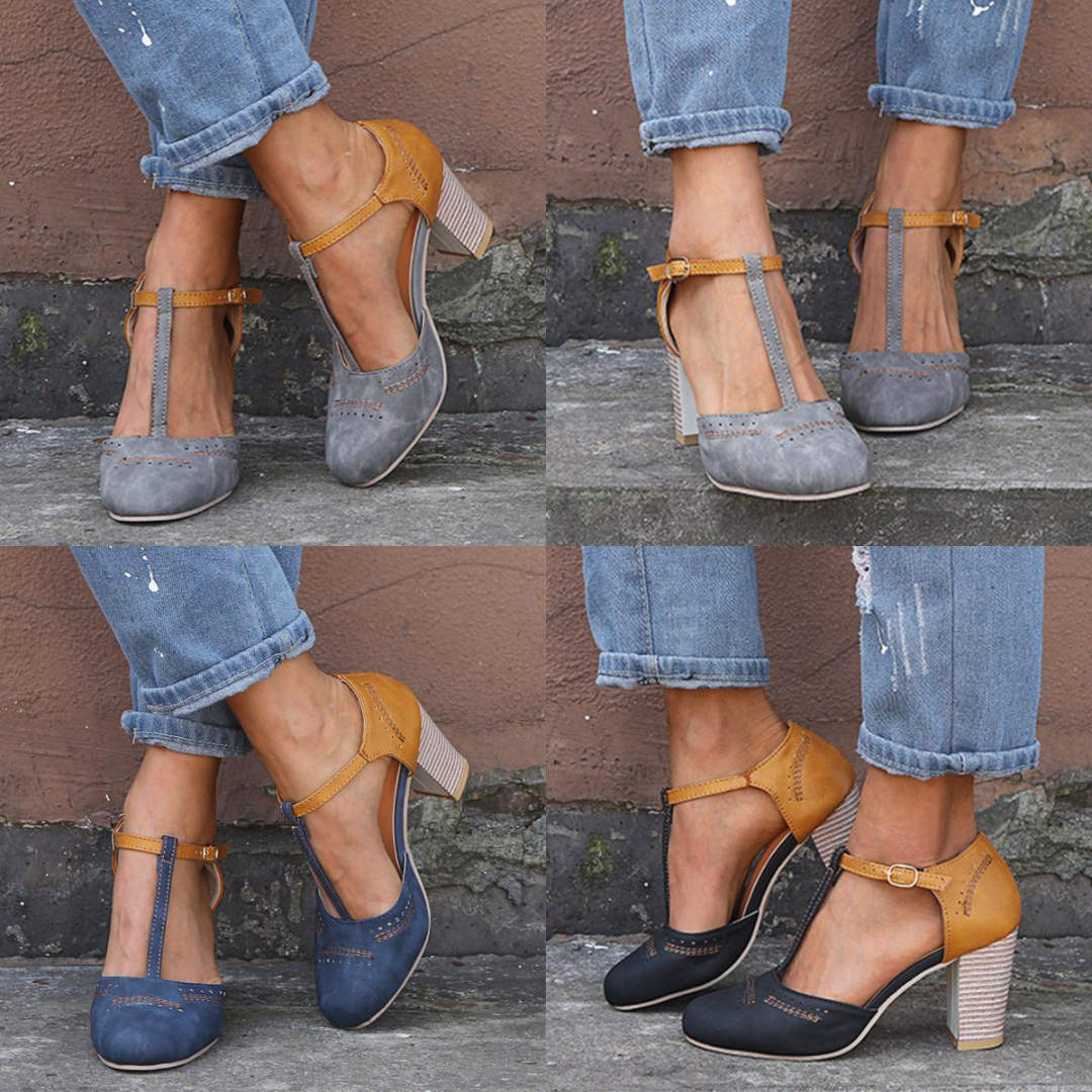 Chic Retro-Inspired Women's Heels