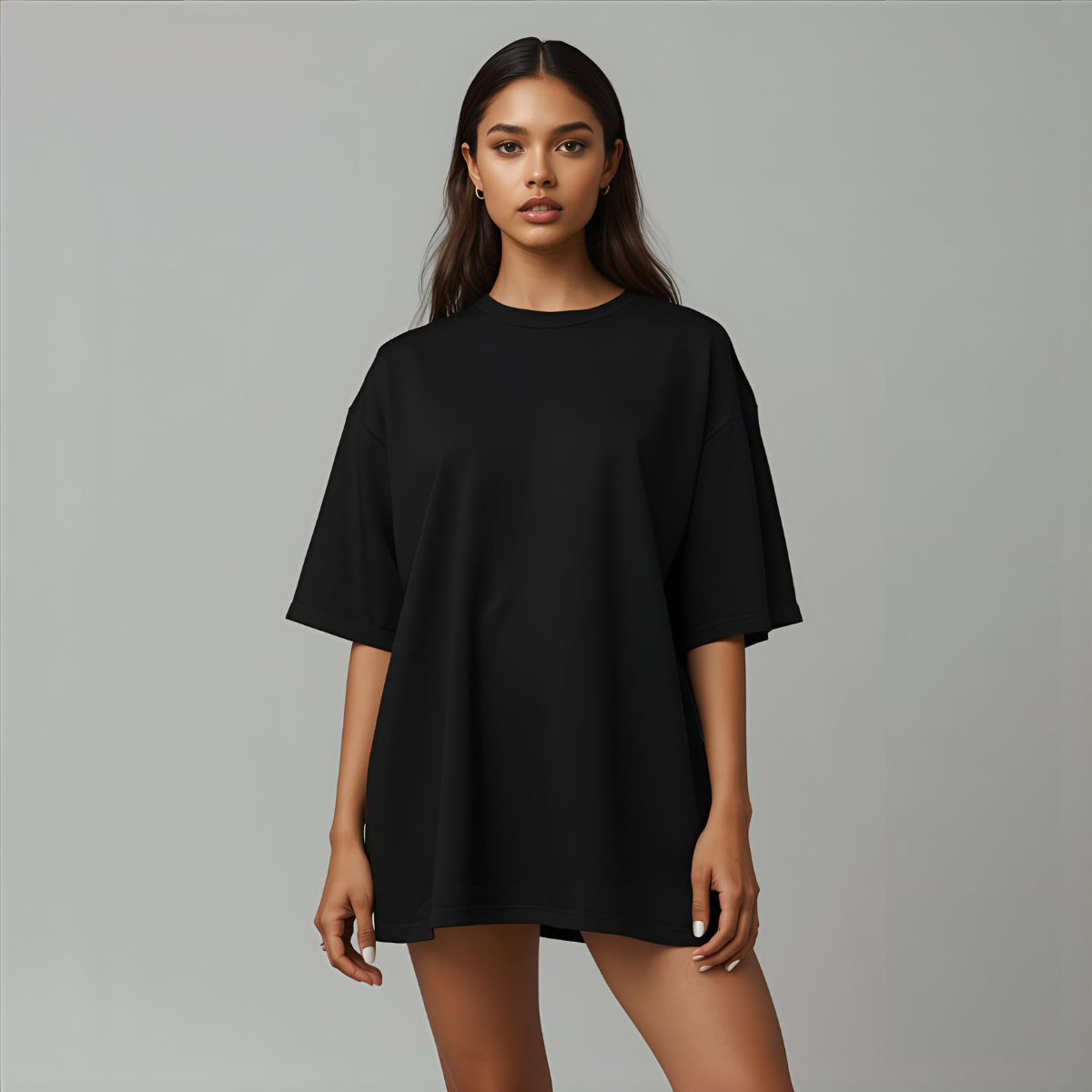 ONYXIA | Black Oversized Modern Casual T-Shirt