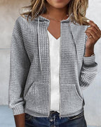 Women's Zip-Up Hooded Cardigan