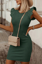 Compact Dolman Sleeve Mini Dress for Travel