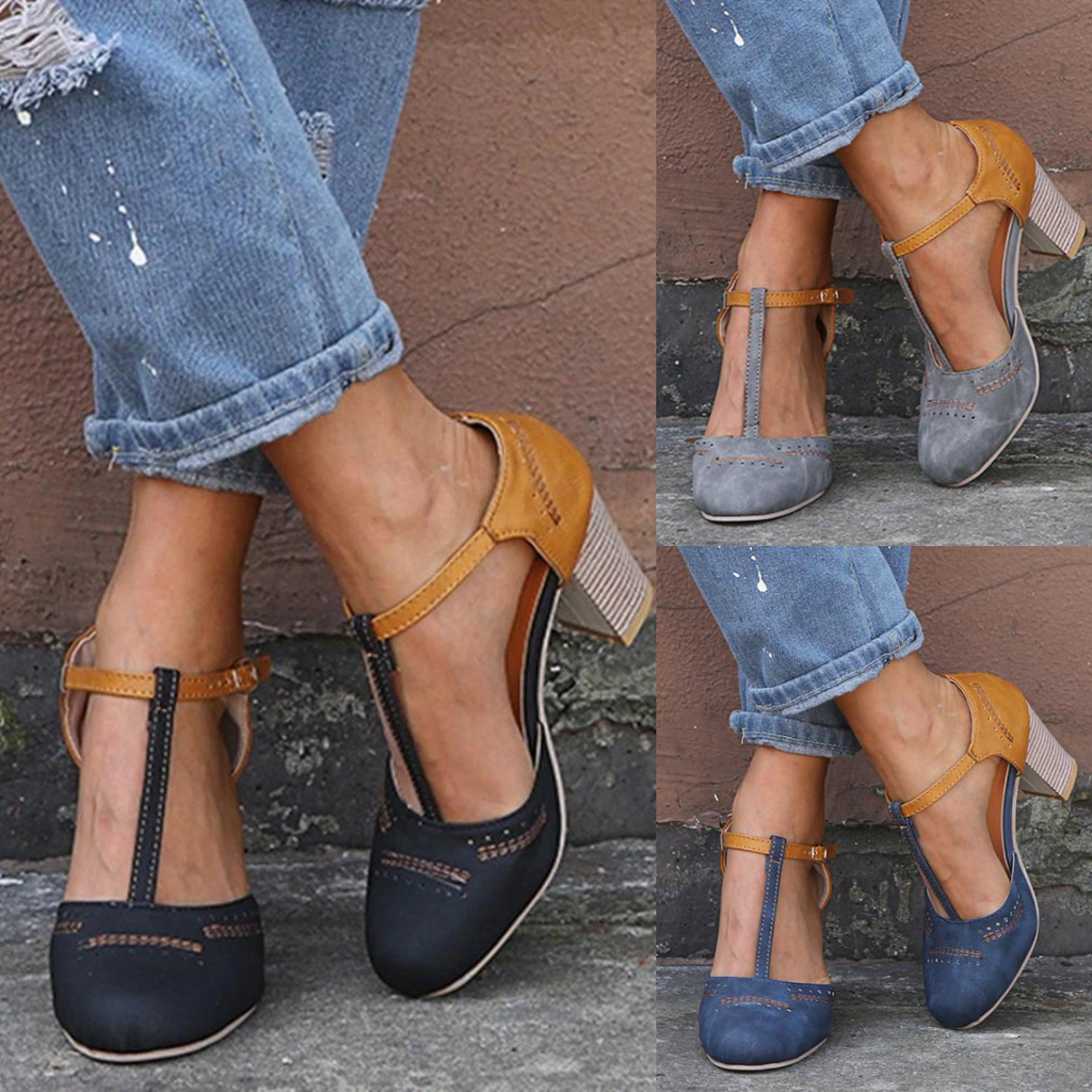 Chic Retro-Inspired Women's Heels