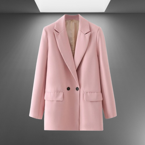 Timeless Double-Breasted Women's Blazer for Professional Wear