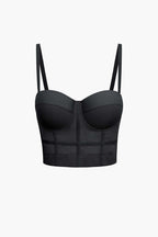 Underwire Mesh Bustier Top