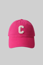 Baseball Cap with Embroidered Letter C