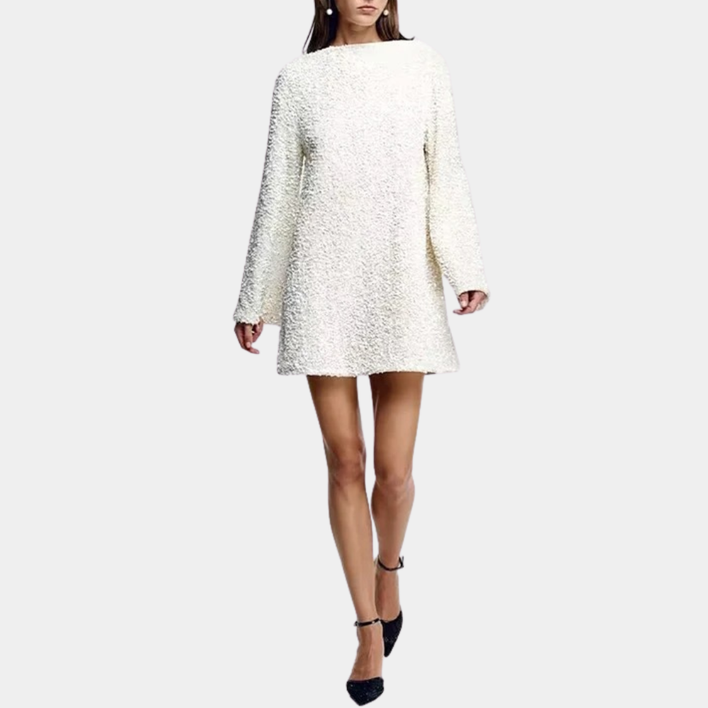 Round Neck Sequin Mini Dress for Women