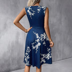 Summer Midi Dress for Women - Knee-Length Style