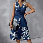 Summer Midi Dress for Women - Knee-Length Style