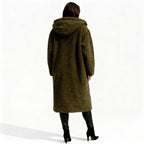 Stylish Long Plush Fleece Jacket for Women