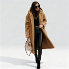 Stylish Long Plush Fleece Jacket for Women