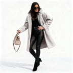 Stylish Long Plush Fleece Jacket for Women