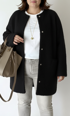 Stylish Plus Size Relaxed Knit Cardigan for Women