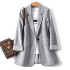 Women's Relaxed Fit Long Sleeve Blazer