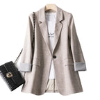 Women's Relaxed Fit Long Sleeve Blazer