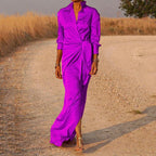 Chic Women's Summer Dress with Elegant Wrap Neckline