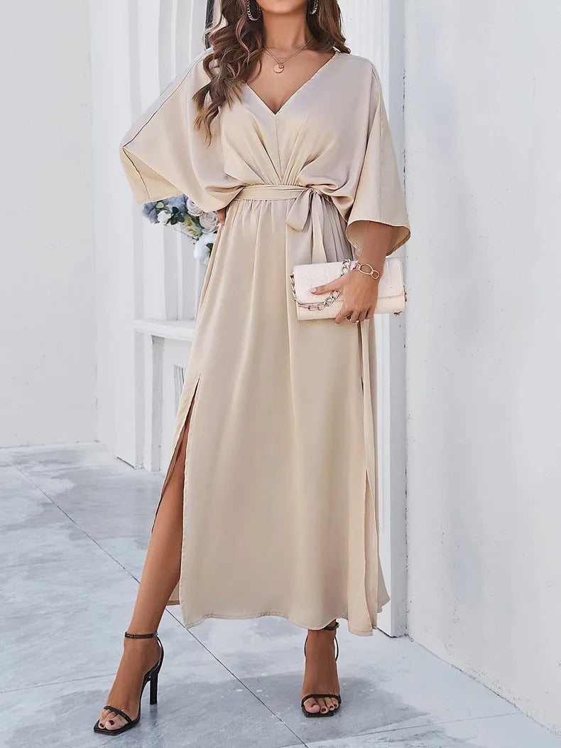 Taupe Wrap Dress