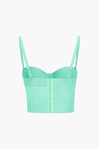 Underwire Mesh Bustier Top