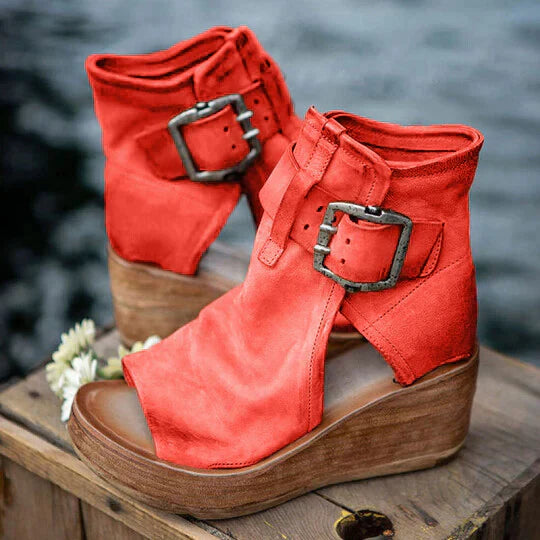 Women's Boho-Style Wedge Sandals