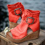 Women's Boho-Style Wedge Sandals