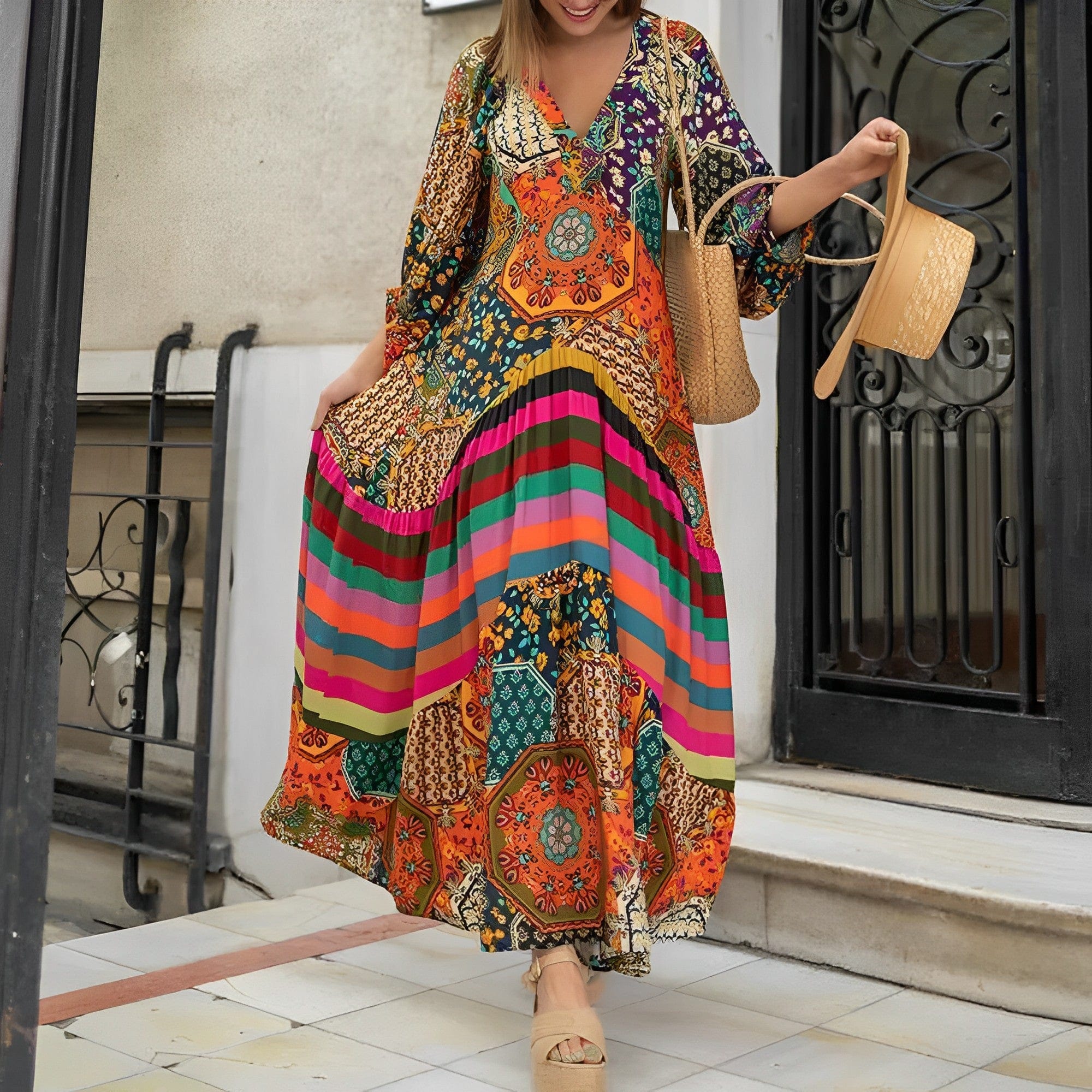 Stylish Bohemian Elegance Dress