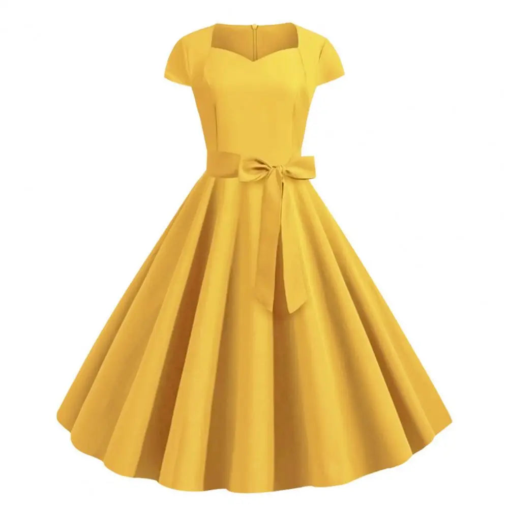 Sacha - Vintage 1950s Vibrant Yellow Dress
