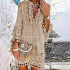 Bohemian Lace Mini Dress